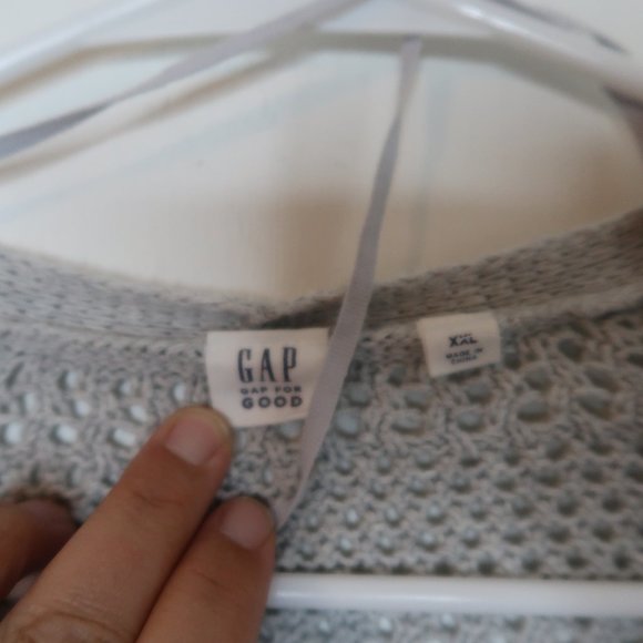 GAP for Good Womans XXL Grey Open Knit Cardigan - Picture 2 of 5